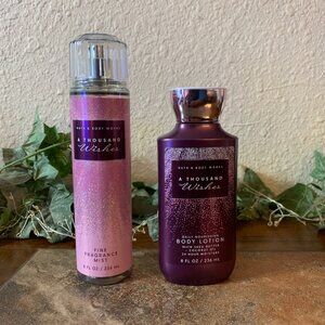 NEW Bath & Body Works A THOUSAND WISHES Body Lotion and Fragrance Mist